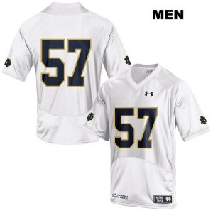 Notre Dame Fighting Irish Men's Jayson Ademilola #57 White Under Armour No Name Authentic Stitched College NCAA Football Jersey HMS0099BG